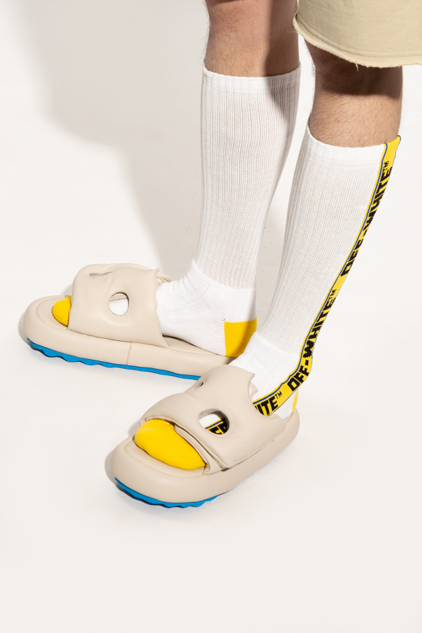 Off White Meteo Cutout Slider Sandals 42